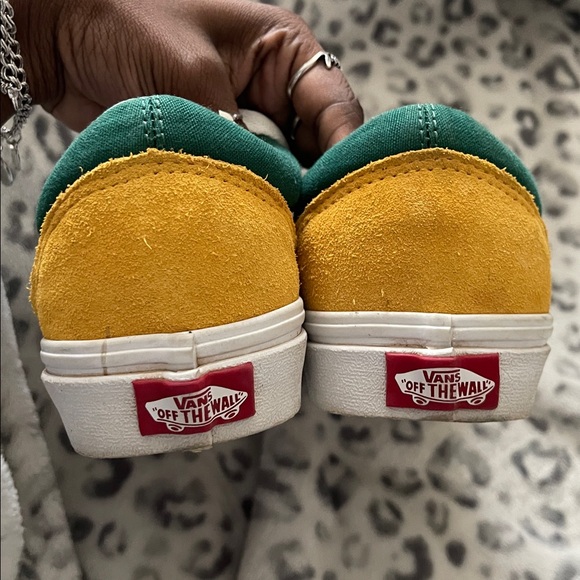 Vans Men's Sneakers in Blue, Green, and Yellow - Picture 2 of 3